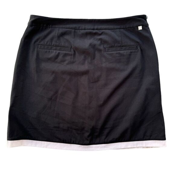 Callaway 10 Black and White 18" Built In Shorts Women's Tennis Skirt - Picture 2 of 10